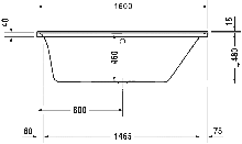 Фото товара Акриловая ванна Duravit P3 Comforts 700372