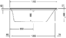 Фото товара Акриловая ванна Duravit P3 Comforts 700376