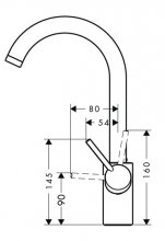 Фото товара Смеситель для кухни Hansgrohe Talis S 14870000