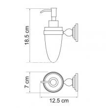 Фото товара Дозатор жидкого мыла Wasserkraft Ammer K-7099