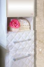 Фото товара Комплект мебели для ванной Бриклаер Жаклин 110 белый глянец