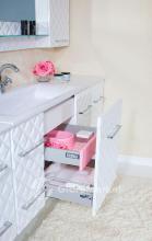 Фото товара Комплект мебели для ванной Бриклаер Жаклин 110 белый глянец