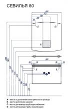 Фото товара Комплект мебели для ванной Акватон Севилья 80 бел жем