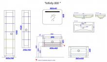 Фото товара Мебель для ванной Aqwella 5* Infinity 80 белый