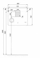 Фото товара Зеркало Акватон Элио 80 1A194102EO010 подсветка, часы, увеличительное зеркало