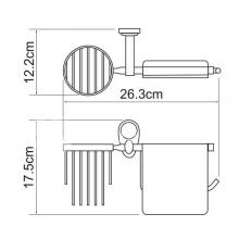 Фото товара Держатель туалетной бумаги и освежителя Wasserkraft Main K-9259