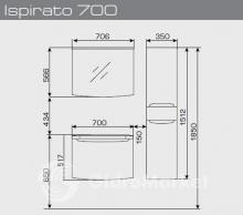 Фото товара Мебель для ванной Valente Ispirato 700 RAL или MOB