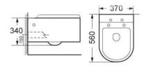 Фото товара Подвесной унитаз BelBagno SANTHE P-trap BB2361B