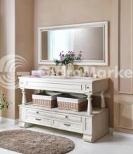 Фото товара Комплект мебели для ванной Atoll Джулия 150 ivory