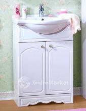 Фото товара Комплект мебели для ванной Бриклаер Лючия 70 белый глянец