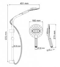 Фото товара Душевой гарнитур Wasserkraft A044