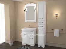 Фото товара Мебель для ванной АСБ Мебель Астра НСВ Декор 65 белый