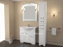 Фото товара Мебель для ванной АСБ Мебель Астра НСВ Декор 85 белый