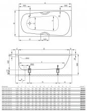 Фото товара Стальная ванна Bette Form Safe 3710 2GR, AD, PLUS, AR