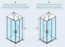 Фото товара Душевая кабина угловая Novellini Crystal A 100x70