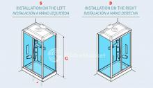 Фото товара Душевая кабина угловая Glax 3A 100x70