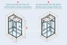 Фото товара Душевая кабина угловая Novellini Alba 2P 100x70