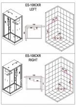 Фото товара Душевая кабина Esbano ES-108CKR