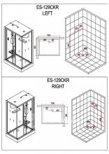 Фото товара Душевая кабина Esbano ES-129CKR