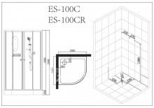 Фото товара Душевая кабина Esbano ES-100CR