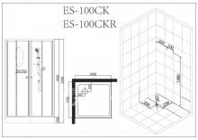 Фото товара Душевая кабина Esbano ES-100CK