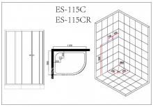 Фото товара Душевая кабина Esbano ES-115C Left