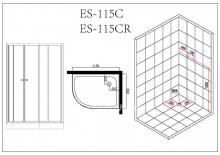 Фото товара Душевая кабина Esbano ES-115C Right