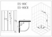 Фото товара Душевая кабина Esbano ES-80C