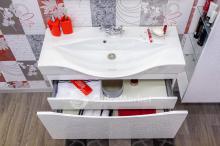 Фото товара Комплект мебели для ванной Sanflor Санфлор 100 белый