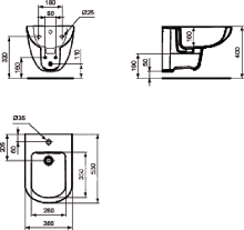 Фото товара Биде подвесное Ideal Standard Tempo T510001