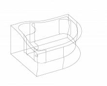 Фото товара Душевой поддон глубокий Radaway Korfu E 100x80 (левый) 4E81400-03L