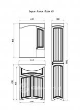 Фото товара Мебель для ванной АСБ Мебель Лилия-Лайн 65