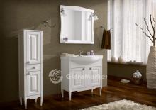 Фото товара Комплект мебели для ванной АСБ Мебель Модена 85 белый