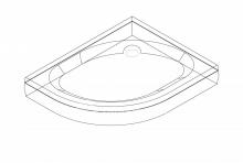 Фото товара Поддон акриловый Radaway Patmos E 100x80 Правый 4P81155-03P