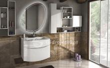 Фото товара Комплект мебели для ванной Cezares Sirio Bianco Lucido