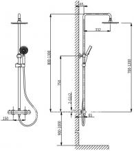 Фото товара Душевая ситема Timo Termo SX-1050 Chrome