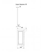 Фото товара Комплект мебели для ванной АСБ Мебель Бергамо 85 белый