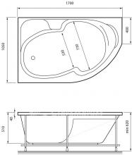 Фото товара Акриловая ванна Relisan Sofi L/R 170x105