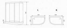 Фото товара Душевая кабина Timo Standard T-1102 L/R