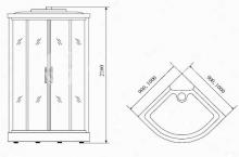 Фото товара Душевая кабина Timo Standard T-1109