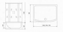 Фото товара Душевой бокс Timo Standard T-1140