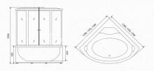 Фото товара Душевой бокс Timo Standard T-1155