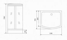 Фото товара Душевая кабина Timo TL-1501