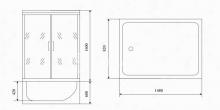 Фото товара Душевой бокс Timo TL-1505