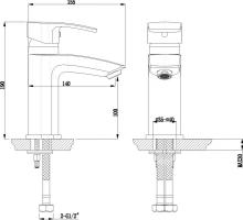 Фото товара Смеситель для раковины Timo Lotta-thermo 2601F