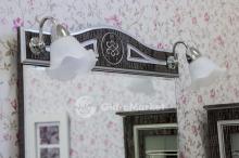 Фото товара Комплект мебели для ванной Sanflor Адель 65 венге/патина серебро