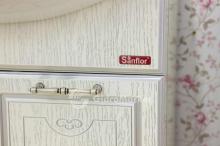 Фото товара Комплект мебели для ванной Sanflor Адель 65 белый/патина серебро