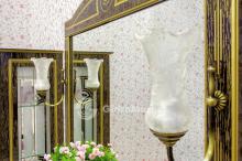 Фото товара Комплект мебели для ванной Sanflor Адель 100 венге/патина золото