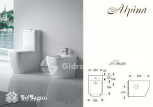 Фото товара Belbagno Alpina напольное биде BB10100B