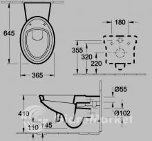 Фото товара Подвесные унитазы Villeroy Boch Amadea 7C96